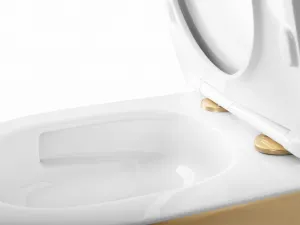 REA - Závesná WC misa Carlo Mini Tornado NFQ GOLD WHITE REA-C6006
