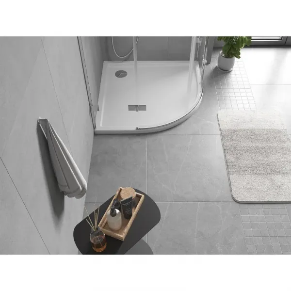 MEXEN - Flow Sprchová vanička štvrťkruh slim 100 x 100, biela lesk 46Q101010