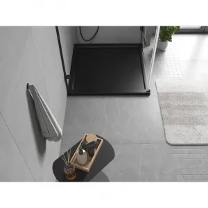 MEXEN - Flow Sprchová vanička štvorcová slim 95 x 95, čierna mat 46S709595