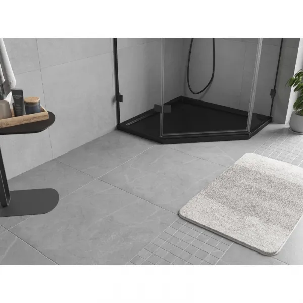 MEXEN - Flow päťboká sprchová vanička slim 100 x 100, čierna mat 46P701010