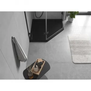MEXEN - Flow päťboká sprchová vanička slim 100 x 100, čierna mat 46P701010