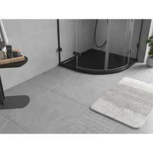 MEXEN - Flow Sprchová vanička štvrťkruh slim 90 x 90, čierna mat 46Q709090