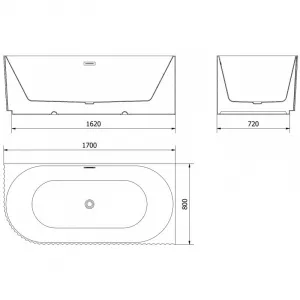 Mexen Gia 170 x 80 cm 52701708000P-01