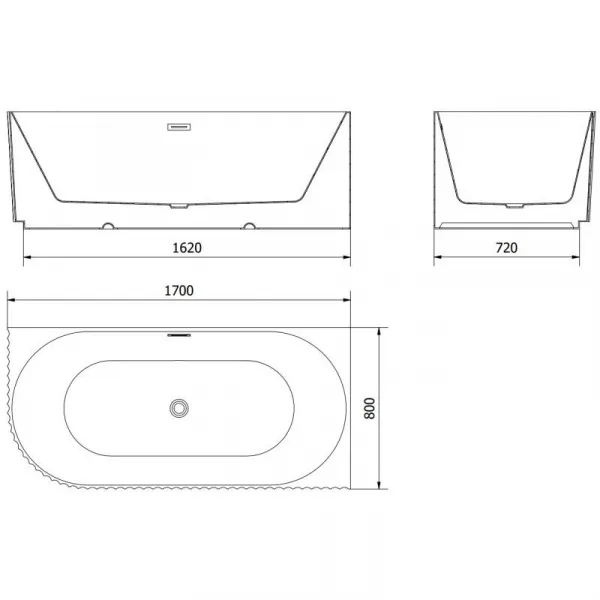 Mexen Gia 170 x 80 cm 52701708000P-55