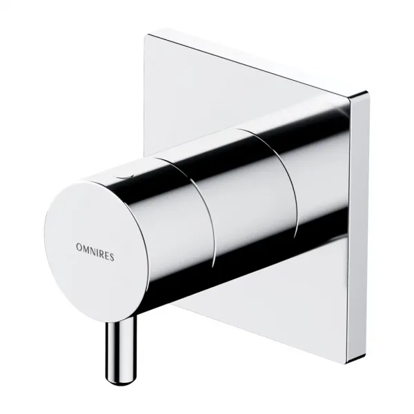 OMNIRES - Y 3-výstupový spínač pod omietku chróm /CR/ Y1263/KCR