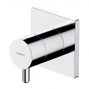 OMNIRES - Y 3-výstupový spínač pod omietku chróm /CR/ Y1263/KCR