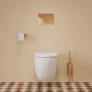OMNIRES - SET: STRONGFRAME stavebný rám pod omietku s ECO spláchnutím + MINIMAL tlačidlo spláchnutia, meď lesklá STFWCECO1M-RCP