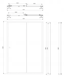 OMNIRES - BRONX posuvné sprchové dvere, 130 cm chróm /transparent /CRTR/ S2050130CRTR