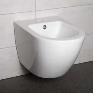 KERRA - Bidet závesný Delos (biele lesklé) 5907548117281