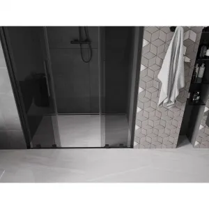 MEXEN/S - Velar L Duo posuvné sprchové dvere 150, grafit, čierna 871-150-003-42-70