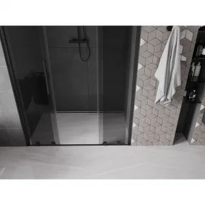 MEXEN/S - Velar L Duo posuvné sprchové dvere 160, grafit, čierna 871-160-003-42-70