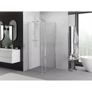 MEXEN/S - Exo sprchovací kút dvere krídlové 100 x 100, transparent, chróm 8182-100-100-01-00