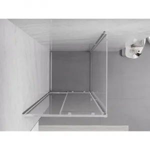MEXEN/S - Exo sprchovací kút, posuvné dvere 90 x 90, transparent, chróm 8151-090-090-01-00