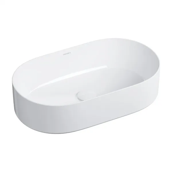 OMNIRES - MESA umývadlo na dosku, 53 x 32 cm biela lesk /BP/ MESA530BP