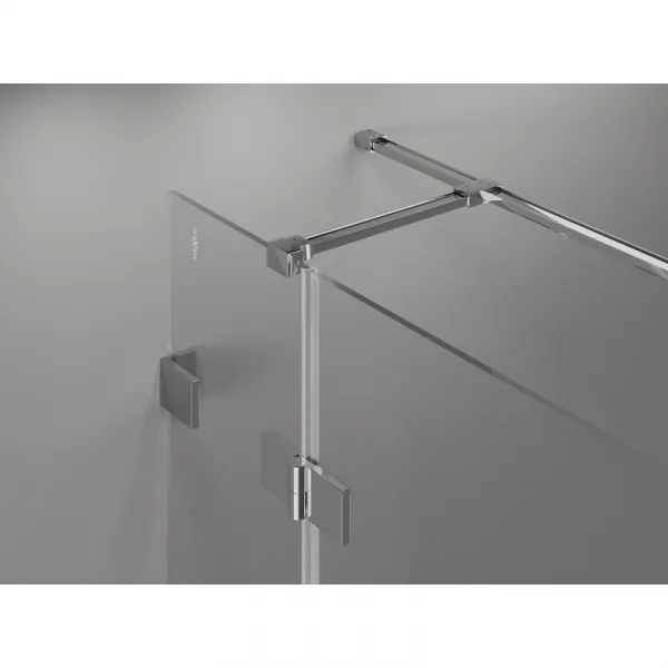 MEXEN/S - Lunar T sprchovací kút dvere krídlové pravá 120 x 80, transparent, chróm 834T-120-080-01-00-P