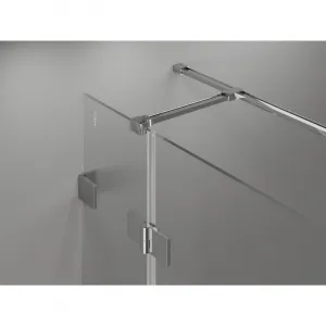MEXEN/S - Lunar T sprchovací kút dvere krídlové pravá 120 x 80, transparent, chróm 834T-120-080-01-00-P