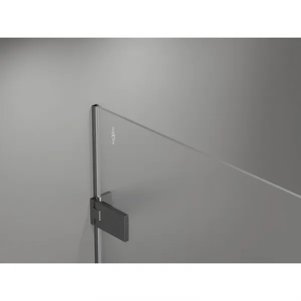 MEXEN/S - Lunar-F sprchovací kút skladacie dvere pravá 80 x 70, transparent, grafit kartáčovaná 836-080-070-66-00-P