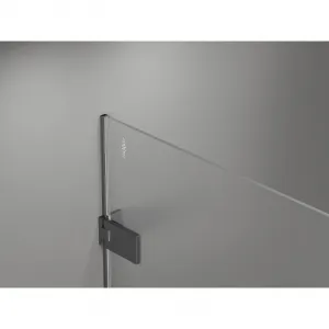 MEXEN/S - Lunar-F sprchovací kút skladacie dvere pravá 80 x 70, transparent, grafit kartáčovaná 836-080-070-66-00-P