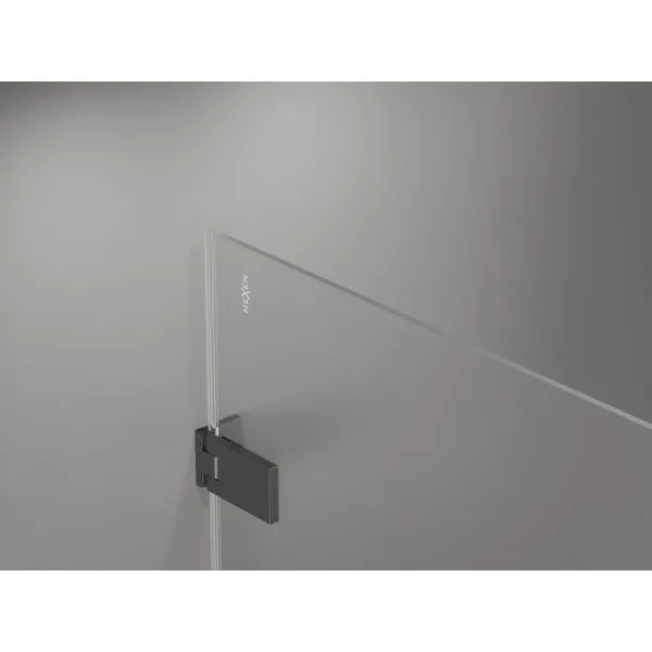 MEXEN/S - Lunar-F sprchovací kút skladacie dvere pravá 80 x 70, transparent, grafit kartáčovaná 836-080-070-66-00-P