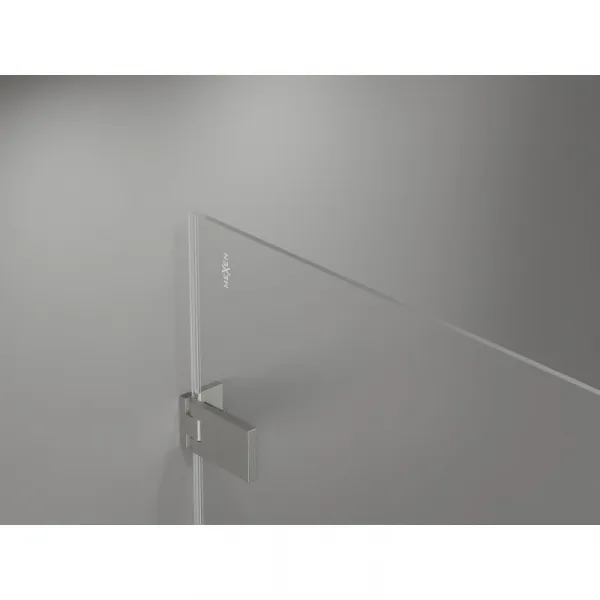 MEXEN/S - Lunar-F sprchovací kút skladacie dvere ľavá 90 x 70, transparent, nikel kartáčovaný 836-090-070-97-00-L