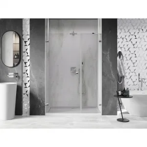 MEXEN/S - Lunar-B sprchové dvere krídlové ľavé 150, transparent, chróm 832S-150-050-01-00-L