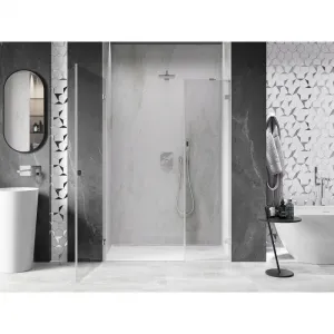 MEXEN/S - Lunar-B sprchové dvere krídlové ľavé 150, transparent, chróm 832S-150-050-01-00-L