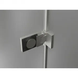 MEXEN/S - Lunar-F sprchovací kút skladacie dvere pravá 100 x 70, transparent, nikel kartáčovaný 836-100-070-97-00-P