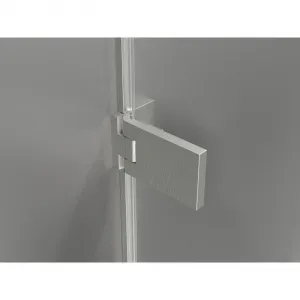MEXEN/S - Lunar-F sprchovací kút skladacie dvere pravá 100 x 70, transparent, nikel kartáčovaný 836-100-070-97-00-P
