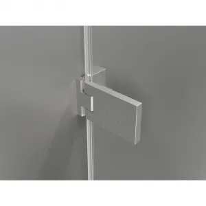 MEXEN/S - Lunar-F sprchovací kút skladacie dvere pravá 100 x 70, transparent, nikel kartáčovaný 836-100-070-97-00-P