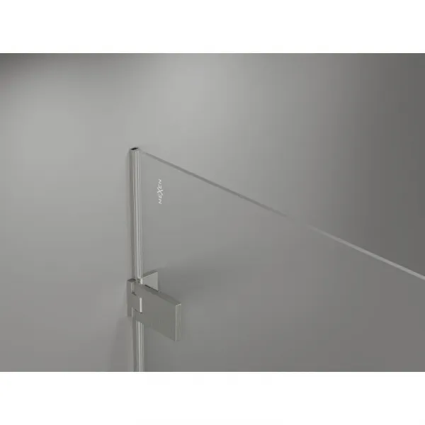 MEXEN/S - Lunar-F sprchovací kút skladacie dvere pravá 100 x 70, transparent, nikel kartáčovaný 836-100-070-97-00-P