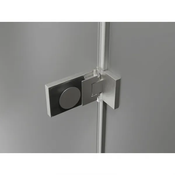 MEXEN/S - Lunar-F sprchovací kút skladacie dvere pravá 90 x 70, transparent, nikel kartáčovaný 836-090-070-97-00-P