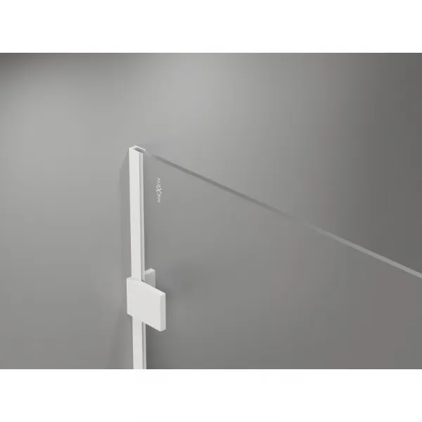 MEXEN/S - Lunar Sprchová zástena WALK-IN pravá 90 x 200, transparent 8 mm, biela 830-090-000-20-00-P