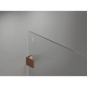 MEXEN/S - Lunar Sprchová zástena WALK-IN pravá 50 x 200, transparent 8 mm, ružové zlato 830-050-000-60-00-P