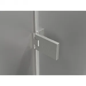 MEXEN/S - Lunar-F L sprchový kút skladacie dvere pravá 95 x 70, transparent, nikel kartáčovaný 836L-095-070-97-00-P