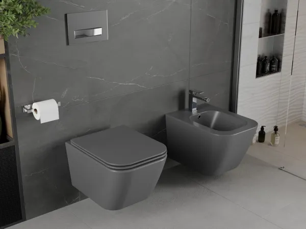MEXEN - Madox závesný bidet, svetlo šedý mat 35155161