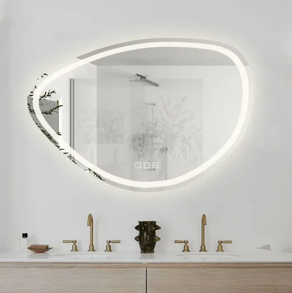REA - Zrkadlo LED 70x100cm FOG HOM-05516