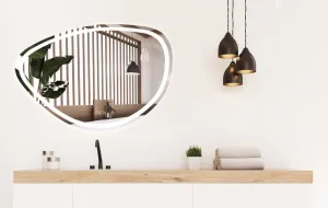 REA - Zrkadlo LED 70x100cm FOG HOM-05516