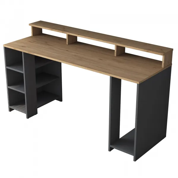 Kalune Design Psací stůl Kalipo 160 cm ořech/antracit
