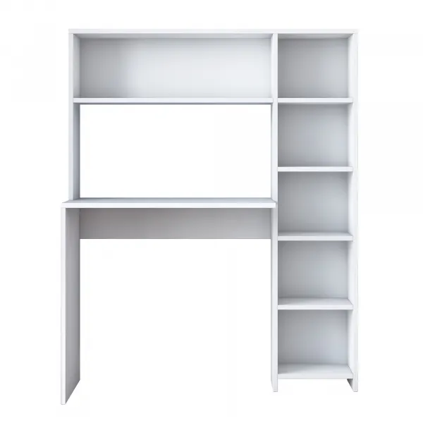 Kalune Design Psací stůl s regálem Hapos 113 cm bílý