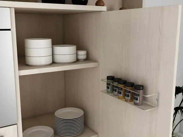 Kalune Design Nástenná polica BANYO chróm
