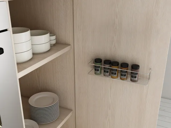 Kalune Design Nástenná polica BANYO chróm