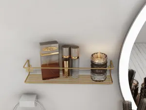 Kalune Design Nástenná polica BANYO zlatá