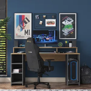 Kalune Design Psací stůl Kalipo 160 cm ořech/antracit