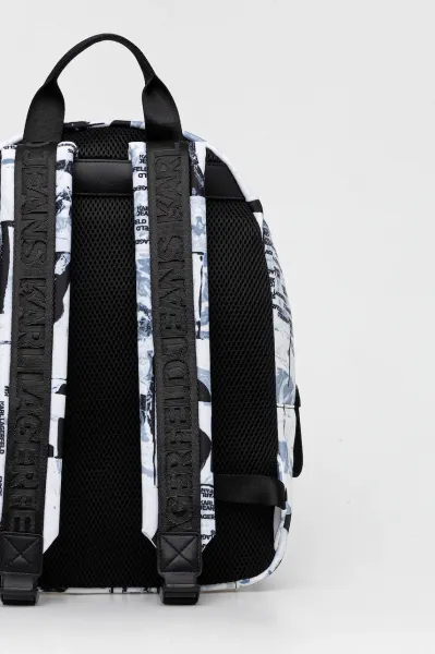 Ruksak Karl Lagerfeld Jeans pánsky, biela farba, veľký, vzorovaný, A4M30223