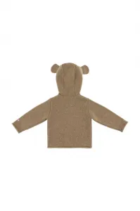 Vlnený detský kardigan Donsje Brittan Merino Wool Cardigan Bear