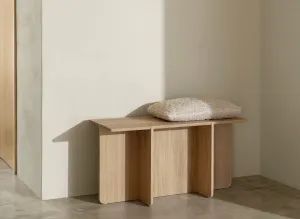Lavička, kolekcia ENGAWA | V 46 cm, Š 90 cm, H 35 cm - Dub - Blomus