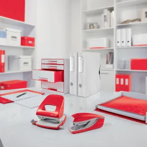 Plastový obal s gumičkou Leitz WOW červený