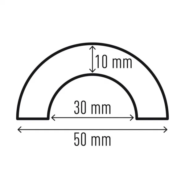 Durable Ochrana trubky profil P30, žlto-čierna, samolepiaca