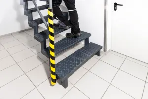 Durable Ochrana trubky profil P30, žlto-čierna, samolepiaca