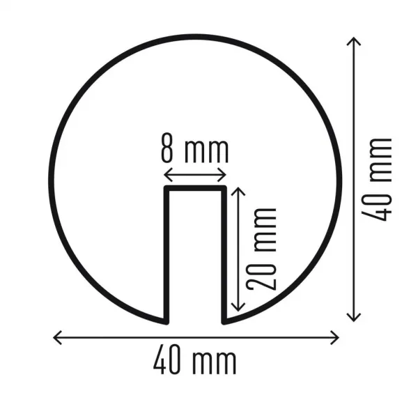 Durable Ochrana hrany profil E8R, žlto-čierna, samolepiaca